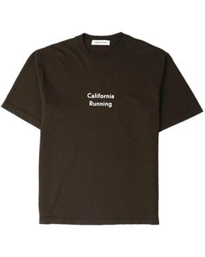 District Vision California Logo-Print T-Shirt - Black