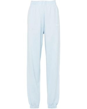 HUGO Logo-Embroidered Cotton Track Trousers - Blue