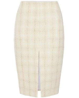 Elisabetta Franchi Tweed Skirt - White