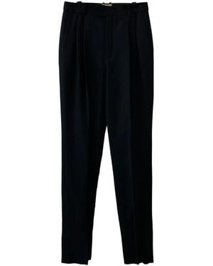 Saint Laurent Hose mit Falten - Schwarz