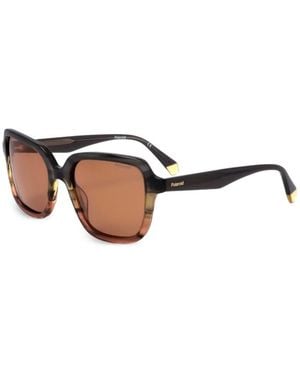 Polaroid Square-Frame Sunglasses - White