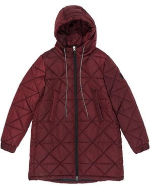 Bimba Y Lola Hooded Puffer Coat - Red