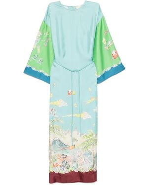 ALÉMAIS Abito Midi Daria - Verde