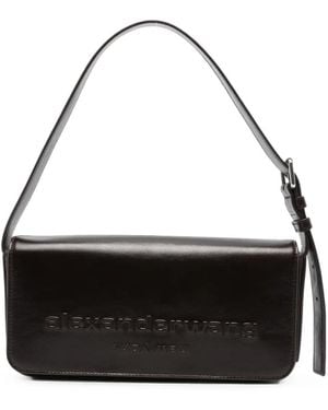 Alexander Wang Punch Flap Schultertasche - Schwarz