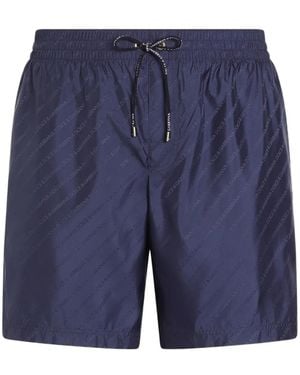Dolce & Gabbana Jacquard Logo Swim Boxers - Blue