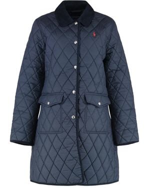 Polo Ralph Lauren Single-Breasted Coats - Blu