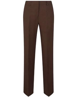 Ermanno Scervino Pleated Tailored Trousers - Brown