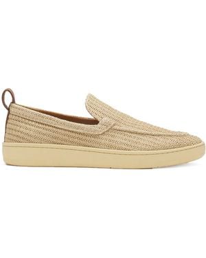 Lanvin Woven Texture Loafers - Natural