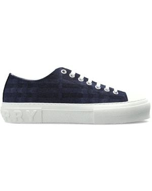 Burberry Lace-Up Platform Trainers - Blue
