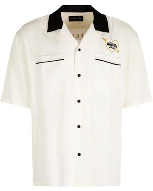 Local Authority Graphic-Print Cotton Shirt - White