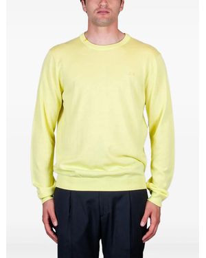 Sun 68 Crew-Neck Jumper - Yellow