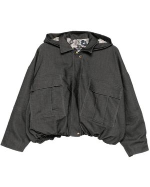 BLAKLACE Hooded Pocket Jacket - Black