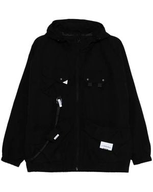 Musium Div. Multi-Pockets Hooded Jacket - Black