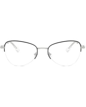 Swarovski Round-Frame Glasses - White