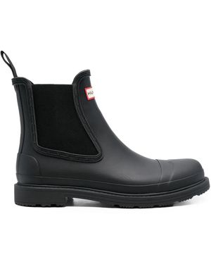 HUNTER Bottines Chelsea Commando - Noir
