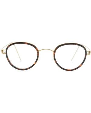 Lindberg Jackie Geometric-Frame Glasses - Metallic
