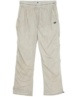 Izzue Logo-Patched Trousers - White