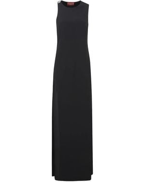 Gucci Gg Supreme Belted Mini Dress - Black