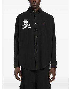 Massimo Sabbadin Skull-Print Broby Shirt - Black