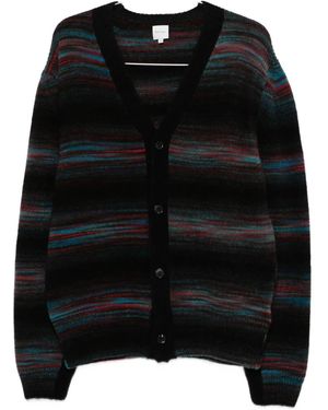 Paul Smith Striped button cardigan - Negro
