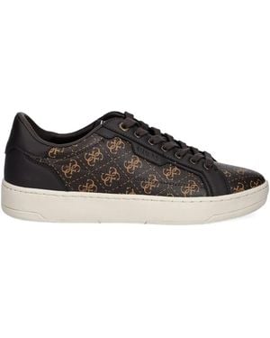 Guess Logo-Print Sneakers - Black
