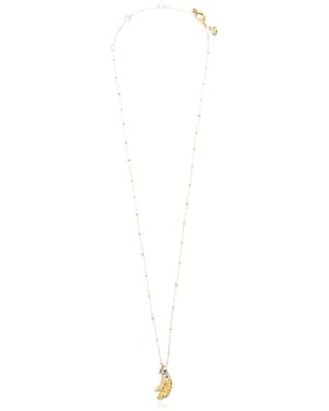Kate Spade Collar Summer Daze Con Colgante De Plátano - Blanco