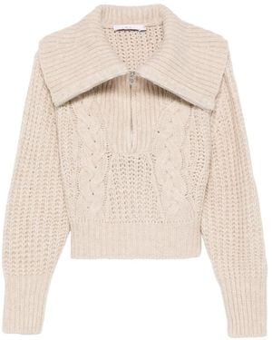 IRO Maglione Con Mezza Zip - Neutro