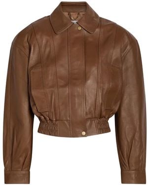 Ronny Kobo Samson Leather Jacket - Brown