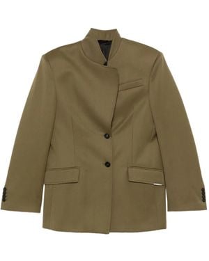 The Attico Blazer Met Enkele Rij Knopen - Groen