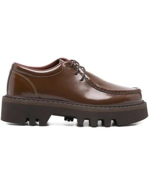 Sofie D'Hoore Leather Derby Shoes - Brown