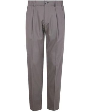 Herno Pantalon Plissé À Poches Arrière - Gris