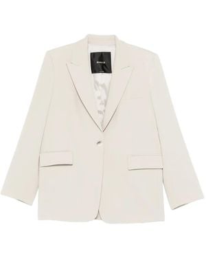 Pinko Light Peak Lapel Jacket - White