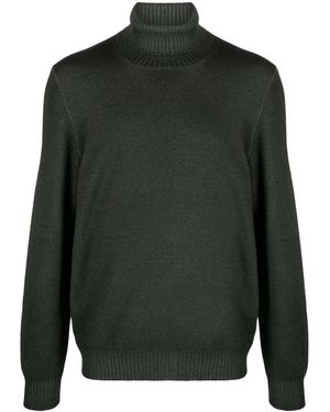 Barba Napoli Roll-Neck Virgin-Wool Jumper - Green