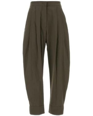 PT Torino Cloe Cotton Trousers - Green