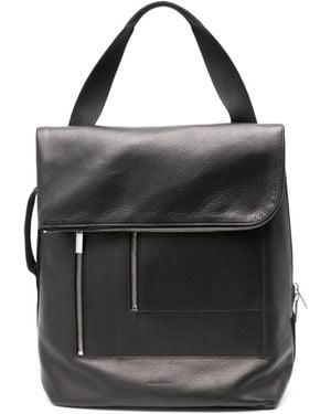 Rick Owens Cargo Leather Backpack - Black