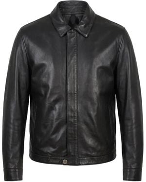 Tagliatore Foch Leather Jacket - Black