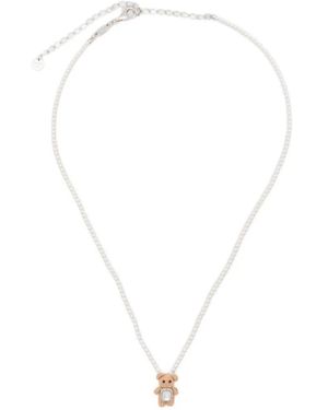 YVMIN Collier À Pendentif Ourson En Nacre - White