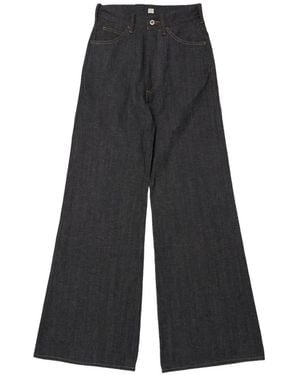 TAIGA TAKAHASHI Flared-Leg Jeans - Black
