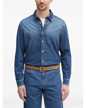 Joop! Linnen Overhemd - Blauw