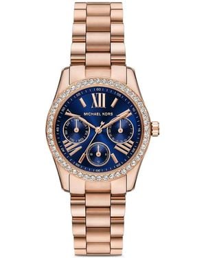 Michael Kors Lexington Embellished 38Mm Watch - Blue