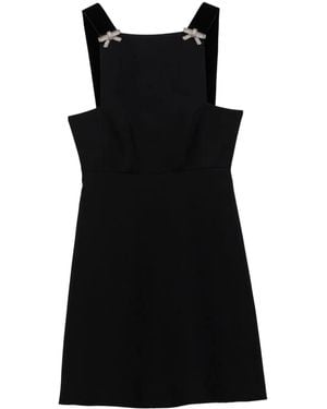 Prada Vestido corto cady - Negro