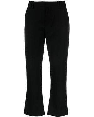 Balmain Pantalon En Laine Vierge À Coupe Courte - Noir
