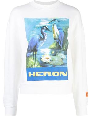 Heron Preston Graphic Print Heron Sweatshirt - Blue