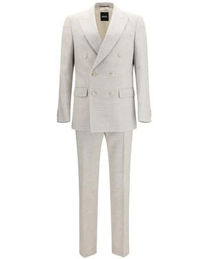 BOSS Two-Piece Slim-Fit Suit - Gray