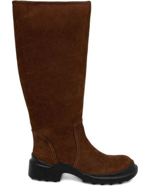 Jeffrey Campbell Zip-Up Knee-High Boots - Brown