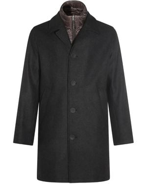 Herno Button-Fastening Detachable-Liner Coat - Grey
