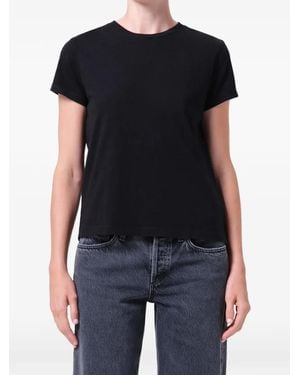 Agolde T-Shirt À Col Rond - Black