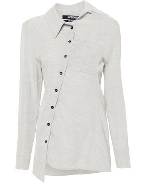 Jacquemus La Chemise Pablo Asymmetric Shirt - White