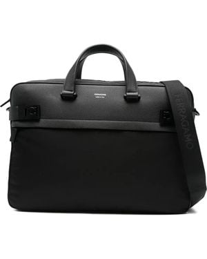 Ferragamo ガンチーニ Pcバッグ - ブラック