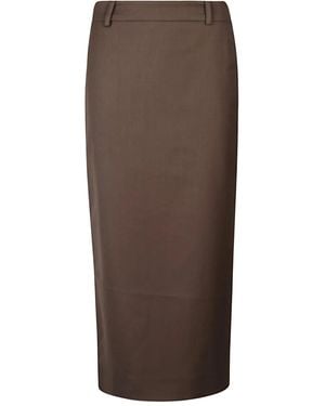 Frankie Shop Alrose Pencil Skirt - Brown